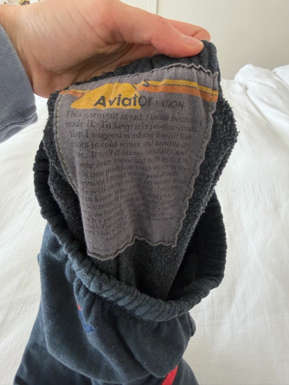 Small aviator nation black/grey Sweatpants - Picture 2 of 3